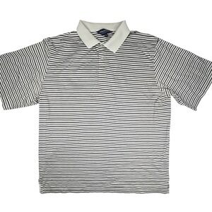 Polo Golf Ralph Lauren Men's XL Striped Polo Shirt Black White